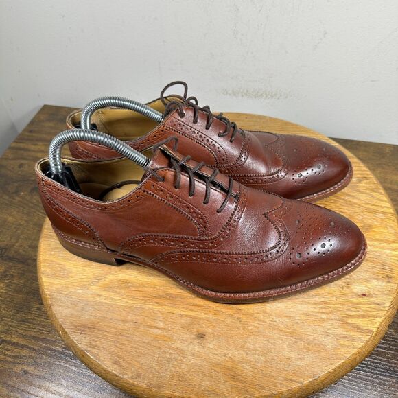 Beckett Simonon yates Oxford Brown Dress Shoe Men's Size 8.5